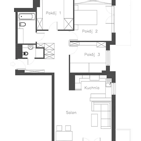 Apartament 94m2 Z Widokiem Na - 4 Pokoje, 2 łazienki, 2 Balkony, Garaż *